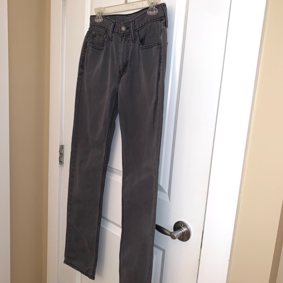 Mens Levi's 514 White Tab Straight Fit Jeans Grey Size 29/ 32 - Picture 4 of 14